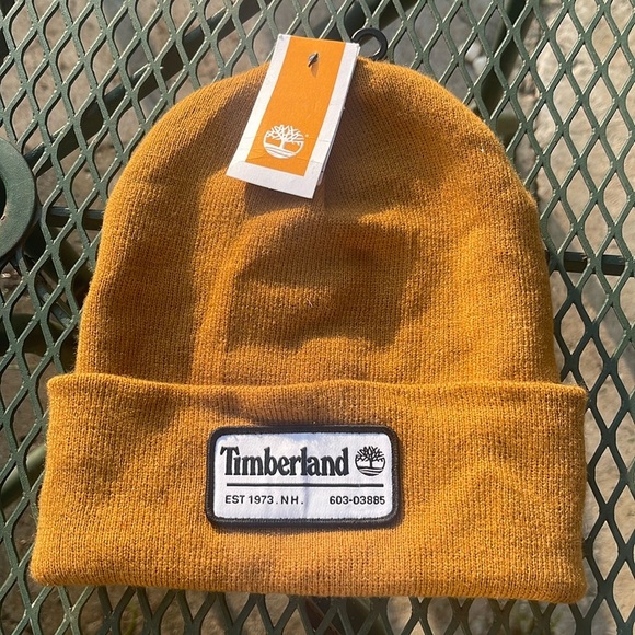 TIMBERLAND BROWN BEANIE HAT: NEW WITH TAGS: ONE SIZE FITS MOST - Picture 6 of 8